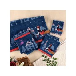 Maison Ghibli Mini Serviette La nuit du départ 25x25 cm - Kiki la petite sorcière