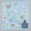 Maison Ghibli Mini Serviette Plan de la ville 25x25 cm - Kiki la petite sorcière