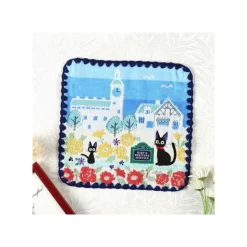 Maison Ghibli Mini Serviette Rues de Paris 25x25 cm - Kiki la petite sorcière