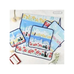 Maison Ghibli Mini Serviette Rues de Paris 25x25 cm - Kiki la petite sorcière