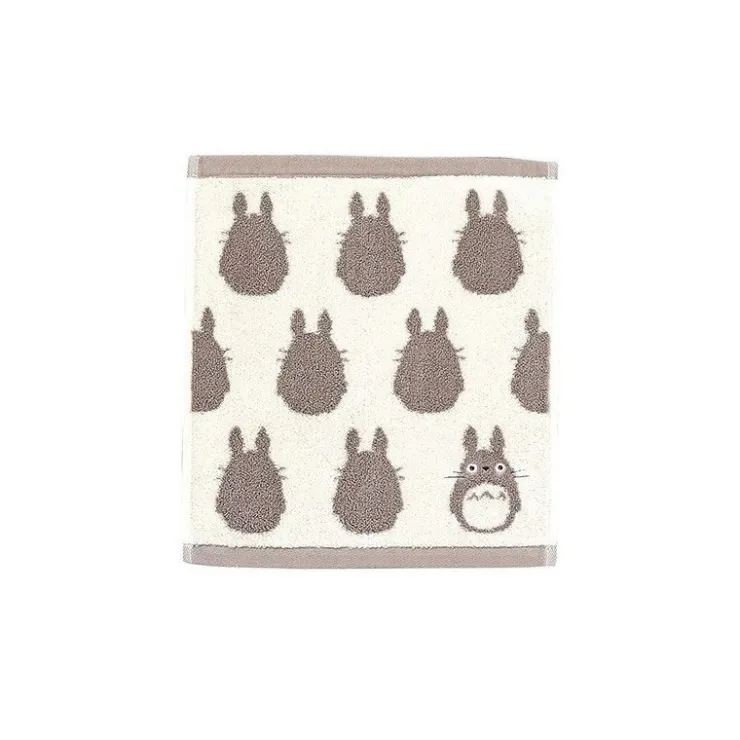 Maison Ghibli Mini Serviette Silhouette Totoro Gris 33x36 cm - Mon Voisin Totoro
