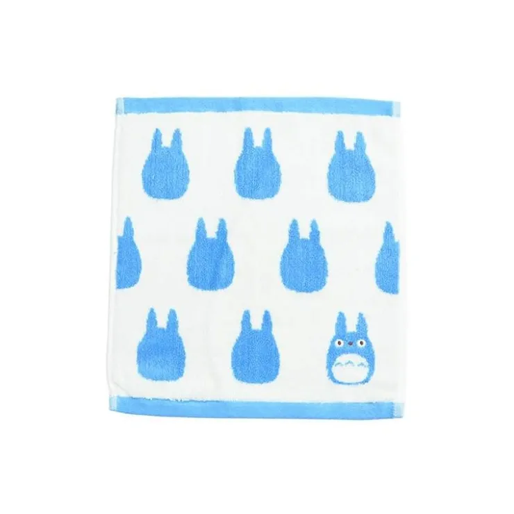 Maison Ghibli Mini Serviette Silhouette Totoro Bleu 33x36 cm - Mon Voisin Totoro