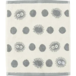 Maison Ghibli Mini Serviette Silhouette Noiraude 33x36 cm - Mon Voisin Totoro