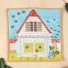 Maison Ghibli Mini serviette Totoro & Maison de Kusakabe 25x25 cm - Mon VoisinTotor