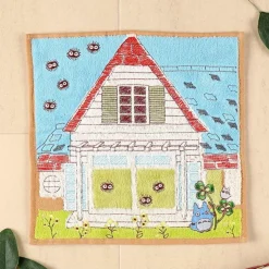 Maison Ghibli Mini serviette Totoro & Maison de Kusakabe 25x25 cm - Mon VoisinTotor