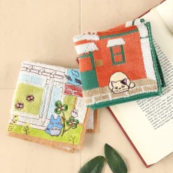 Maison Ghibli Mini serviette Totoro & Maison de Kusakabe 25x25 cm - Mon VoisinTotor