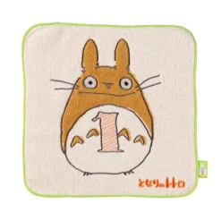 Maison Ghibli Mini Serviette Totoro anniversaire 1 25x25 cm - Mon Voisin Totoro