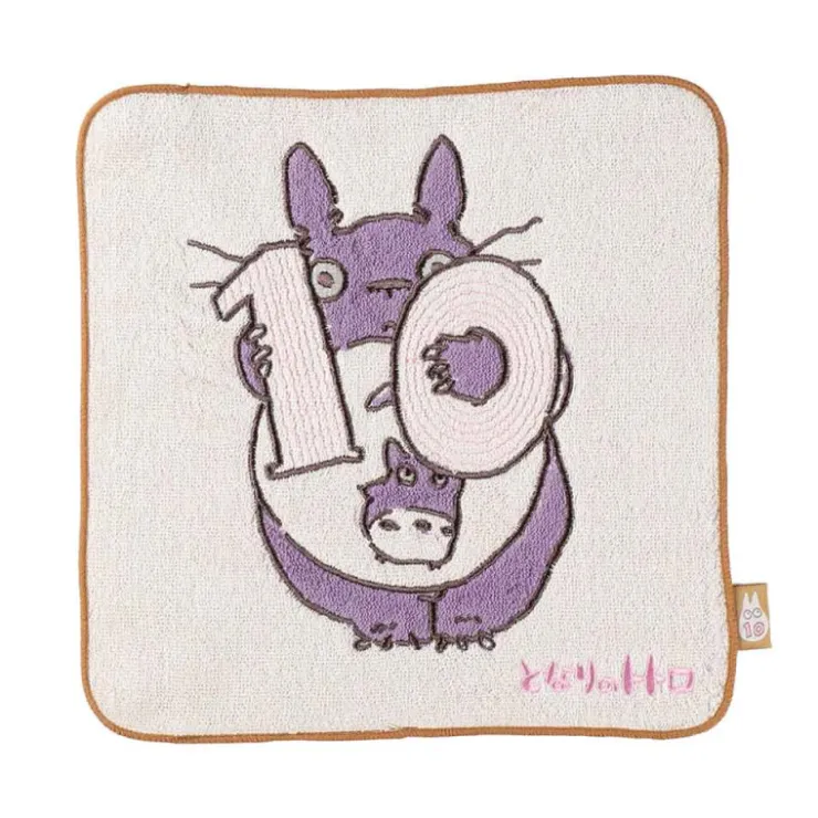 Maison Ghibli Mini Serviette Totoro anniversaire 10 25x25 cm - Mon Voisin Totoro