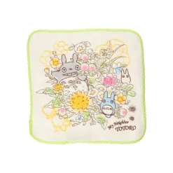 Maison Ghibli MinI Serviette Totoro Bouquet de Printemps 25X25 cm - Mon Voisin Toto