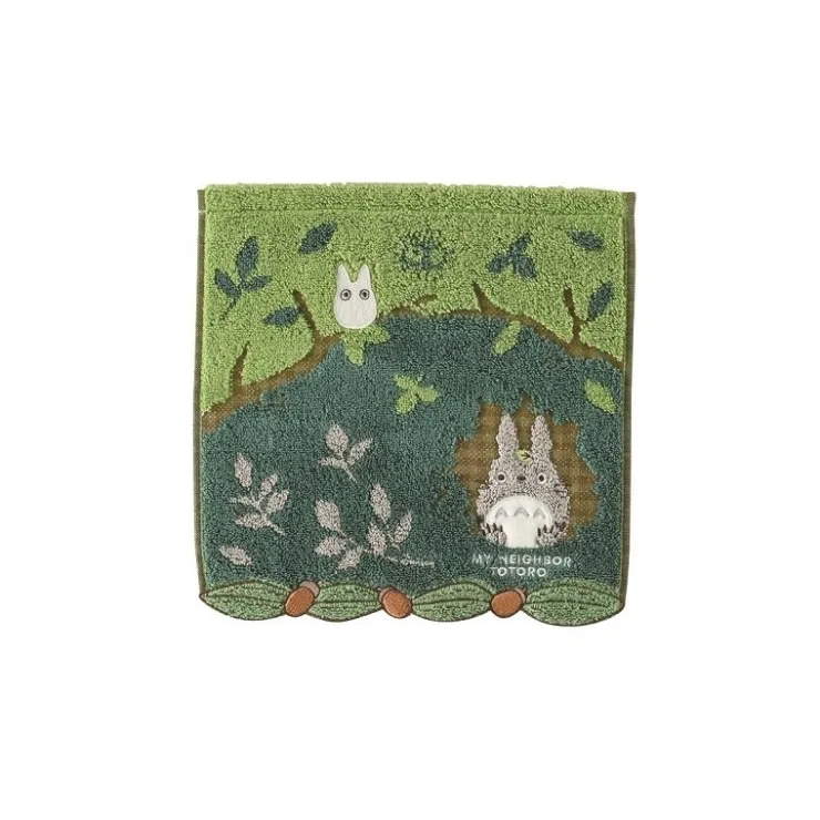 Maison Ghibli Mini Serviette Totoro cache dans les arbres 25x25cm - Mon Voisin Toto