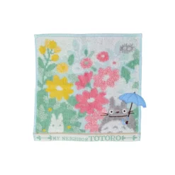 Maison Ghibli Mini Serviette Totoro Champs de Fleurs 25x25 cm - Mon Voisin Totoro
