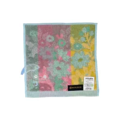 Maison Ghibli Mini Serviette Totoro Champs de Fleurs 25x25 cm - Mon Voisin Totoro