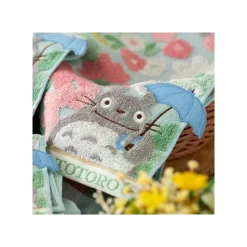 Maison Ghibli Mini Serviette Totoro Champs de Fleurs 25x25 cm - Mon Voisin Totoro