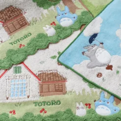 Maison Ghibli Mini Serviette Totoro dans le ciel 25x25 cm - Mon Voisin Totoro