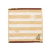 Maison Ghibli Mini Serviette Totoro Rayures Beige 25x25cm - Mon voisin Totoro