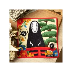 Maison Ghibli Mini-serviette brodée Pont d'Arubaya 25x25 cm - Le Voyage de Chihiro