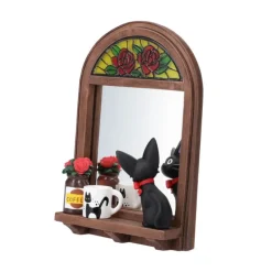 Maison Ghibli Miroir Jiji devant la glace - Kiki la petite sorcière