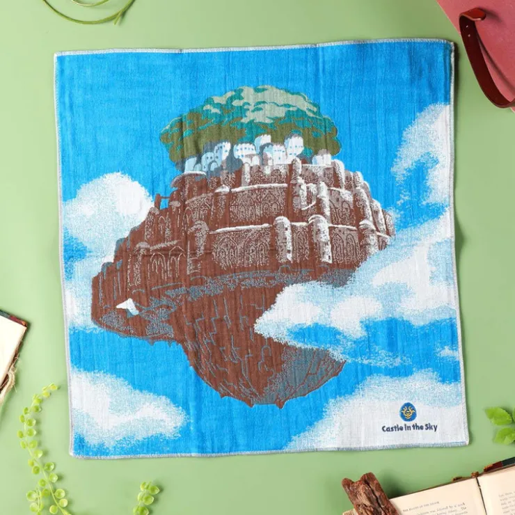 Maison Ghibli Mouchoir Imabari Laputa 40x40 cm - Le Château dans le ciel
