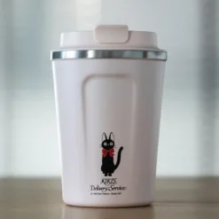 Maison Ghibli Mug Isotherme 350ml Rose mat - Kiki la petite sorcière