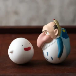 Maison Ghibli Pack 2 Figurines Roly-poly Héron & Warawara - Le Garçon et le Héron