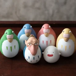 Maison Ghibli Pack 2 Figurines Roly-poly Héron & Warawara - Le Garçon et le Héron