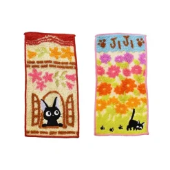 Maison Ghibli Pack 2 Mini-Serviettes Jiji 20 x 10 cm - Kiki la petite sorcière