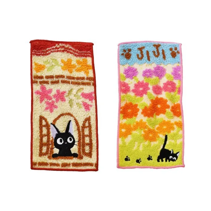 Maison Ghibli Pack 2 Mini-Serviettes Jiji 20 x 10 cm - Kiki la petite sorcière