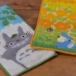 Maison Ghibli Pack 2 Mini-Serviettes Totoro Gris et Bleu 20 x 10 cm - Mon Voisin To