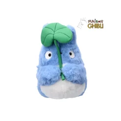 Maison Ghibli Peluche Nakayoshi Totoro Bleu avec feuille - Mon Voisin Totoro