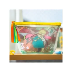 Maison Ghibli Pochette transparente brodée - Le Château ambulant
