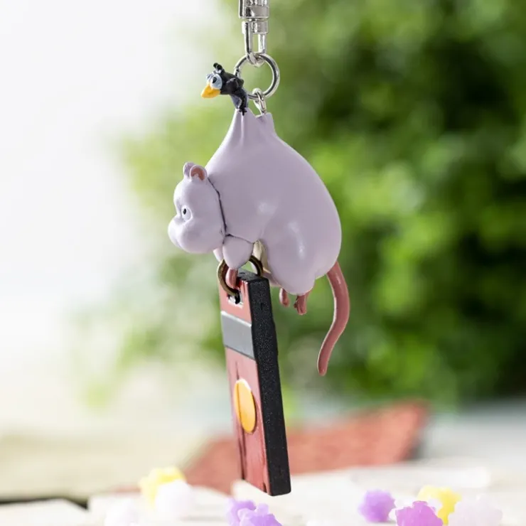 Maison Ghibli Porte-clés 3D Boh mouse et oiseau - Le Voyage de Chihiro