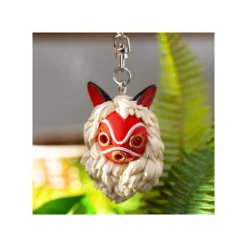 Maison Ghibli Porte-Clés Masque de San et Kodama - Princesse Mononoké
