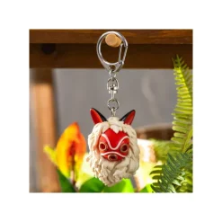 Maison Ghibli Porte-Clés Masque de San et Kodama - Princesse Mononoké