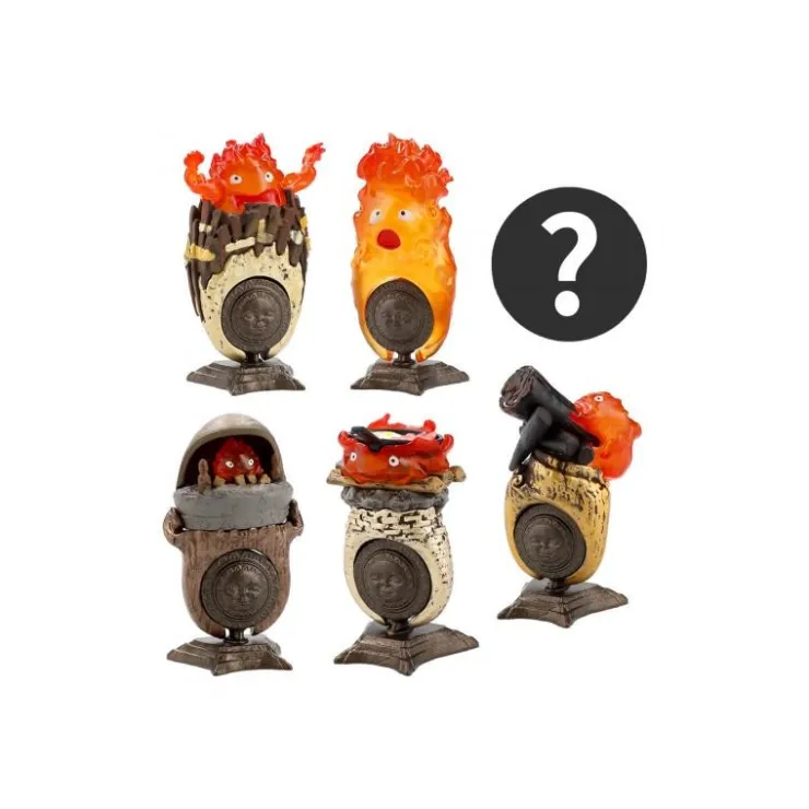 Maison Ghibli Pose Collection Assort. de 6 Bagues Calcifer - Le Château ambulant