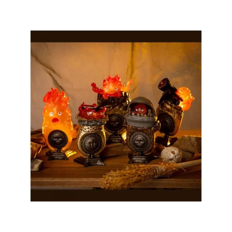 Maison Ghibli Pose Collection Assort. de 6 Bagues Calcifer - Le Château ambulant
