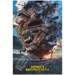 Maison Ghibli Puzzle Deluxe Foil 1000P Affiche film - Le Château ambulant