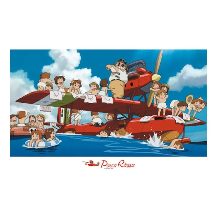 Maison Ghibli Puzzle 1000P Sauvetage en mer - Porco Rosso