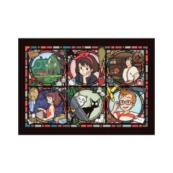 Maison Ghibli Puzzle Vitrail 208P Gallerie des personnages - Kiki la petite sorcièr