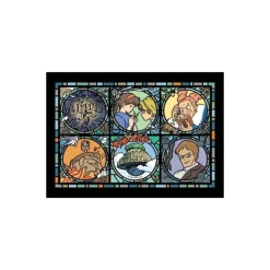 Maison Ghibli Puzzle Vitrail 208P Laputa - Le Château dans le ciel