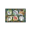 Maison Ghibli Puzzle Vitrail 1000P Toutes les saisons - Mon Voisin Totoro