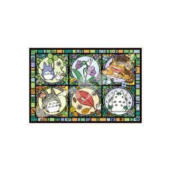 Maison Ghibli Puzzle Vitrail 1000P Toutes les saisons - Mon Voisin Totoro