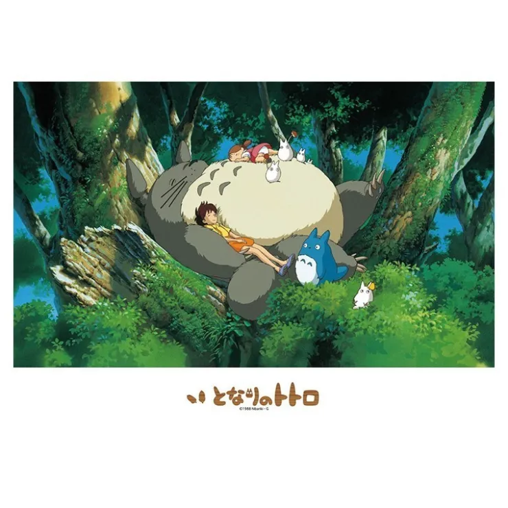 Maison Ghibli Puzzle Vitrail 500P Une sieste avec Totoro - Mon Voisin Totoro