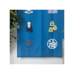 Maison Ghibli Rideaux Japonais Kichijo Bleu - Le Voyage de Chihiro