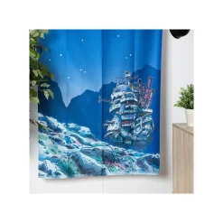 Maison Ghibli Rideaux Japonais Nuit de lune - Le Château ambulant