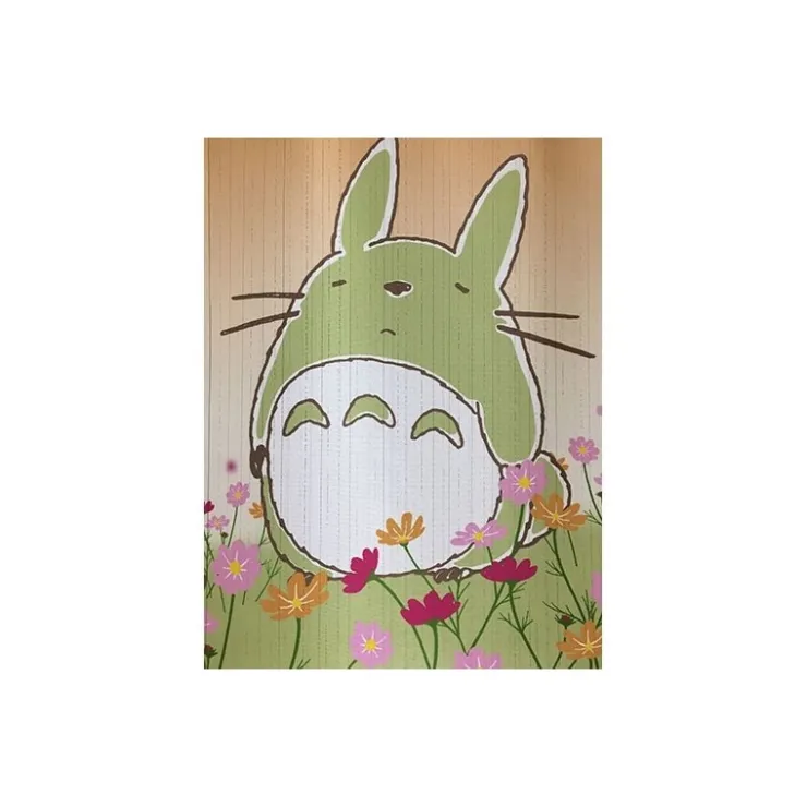 Maison Ghibli Rideaux Totoro Fleurs - Mon Voisin Totoro