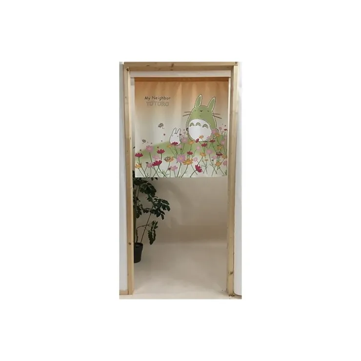 Maison Ghibli Rideaux Totoro Fleurs - Mon Voisin Totoro