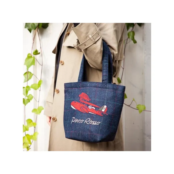 Maison Ghibli Sac en Laine Brodé Hydravion - Porco Rosso