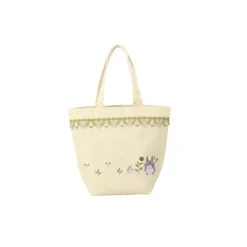 Maison Ghibli Sac Totoro Gris et Blanc Prairie 32 x 15 cm - Mon Voisin Totoro