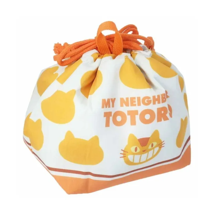 Maison Ghibli Sacoche à cordon Silhouette Chatbus 20 x 19 cm - Mon Voisin Totoro