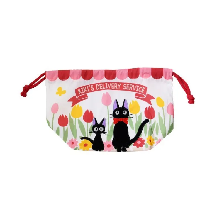 Maison Ghibli Sacoche à Gousset Jiji et Chaton 17 x 26 cm - Kiki la petite sorcière